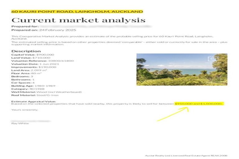 Photo of property in 60 Kauri Point Road, Laingholm, Auckland, 0604