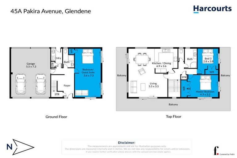 Photo of property in 1/45 Pakira Avenue, Glendene, Auckland, 0602