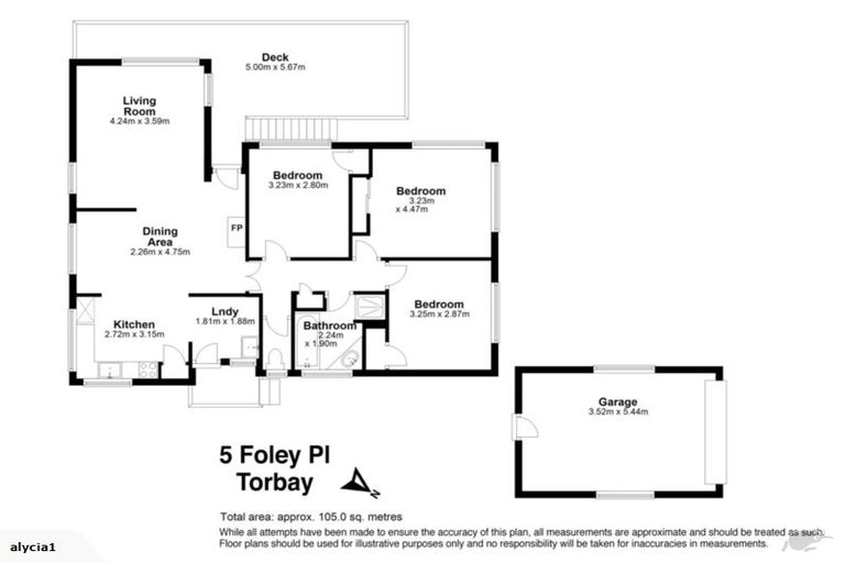 Photo of property in 5 Foley Place, Torbay, Auckland, 0632