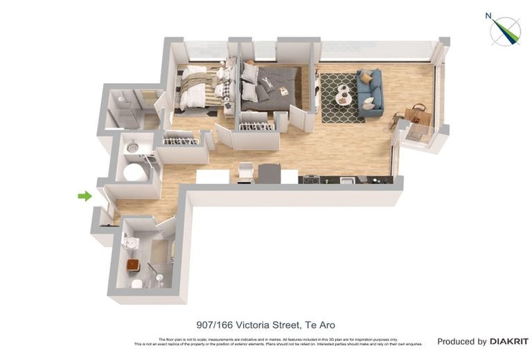 Photo of property in Vsp South, 907/166u Victoria Street, Te Aro, Wellington, 6011