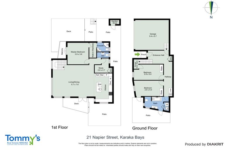 Photo of property in 21 Napier Street, Karaka Bays, Wellington, 6022