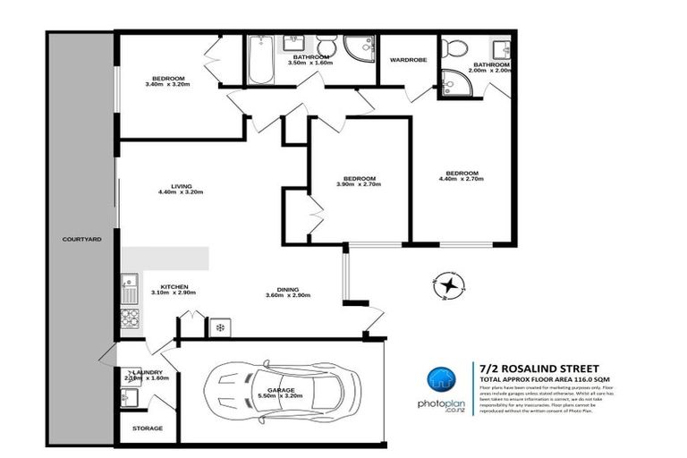 Photo of property in 2u7 Rosalind Street, Deanwell, Hamilton, 3206
