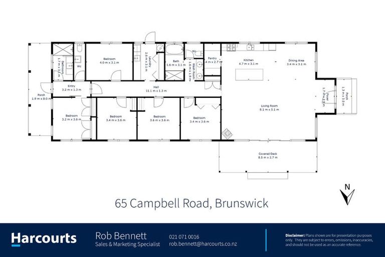 Photo of property in 65 Campbell Road, Brunswick, Whanganui, 4571