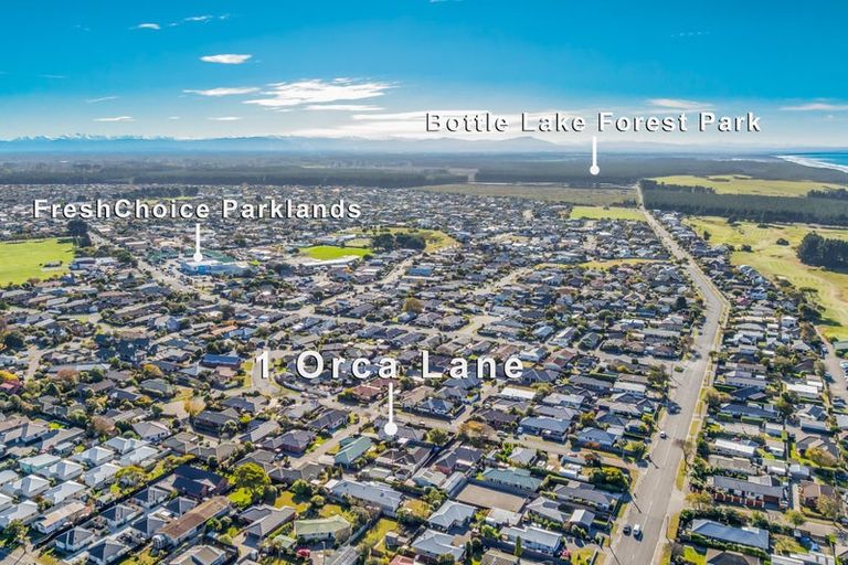 Photo of property in 1 Orca Lane, Parklands, Christchurch, 8083