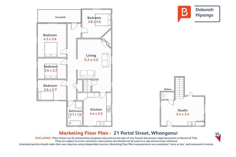 Photo of property in 21 Portal Street, Durie Hill, Whanganui, 4500