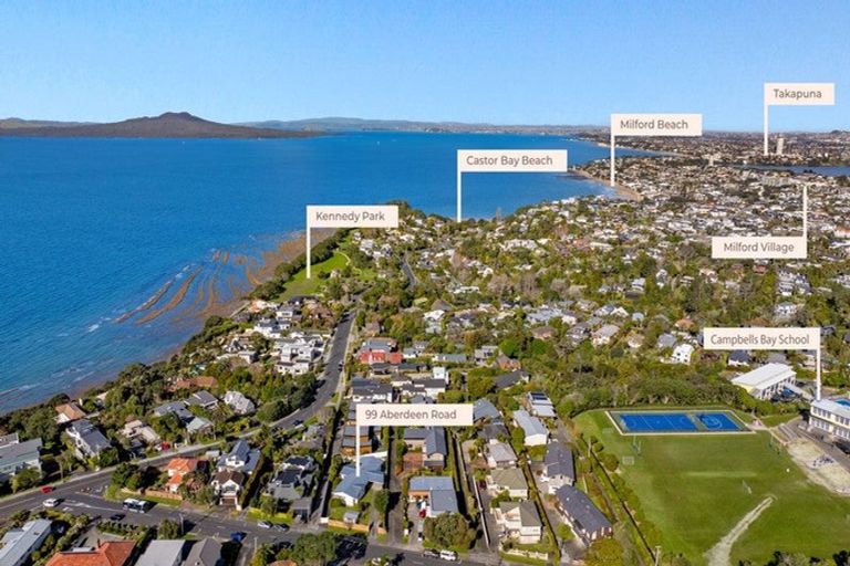 Photo of property in 99 Aberdeen Road, Castor Bay, Auckland, 0620