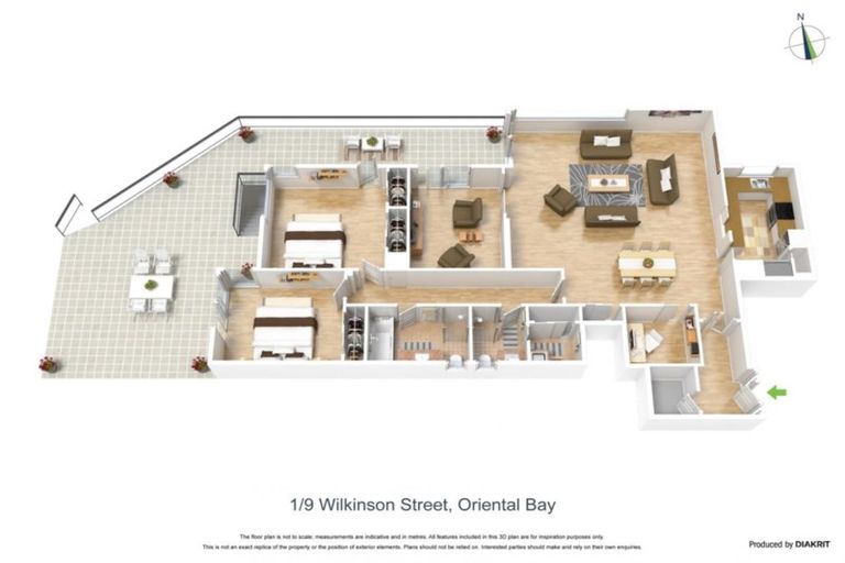 Photo of property in 9u1 Wilkinson Street, Oriental Bay, Wellington, 6011