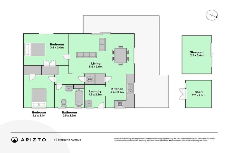 Photo of property in 1/7 Neptune Avenue, Beach Haven, Auckland, 0626