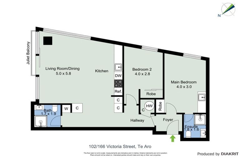 Photo of property in Vsp South, 102/166u Victoria Street, Te Aro, Wellington, 6011