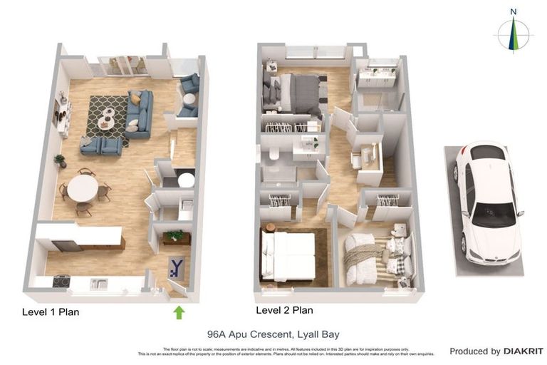 Photo of property in 96 Apu Crescent, Lyall Bay, Wellington, 6022