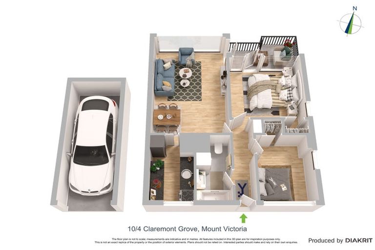 Photo of property in 10/4f Claremont Grove, Mount Victoria, Wellington, 6011