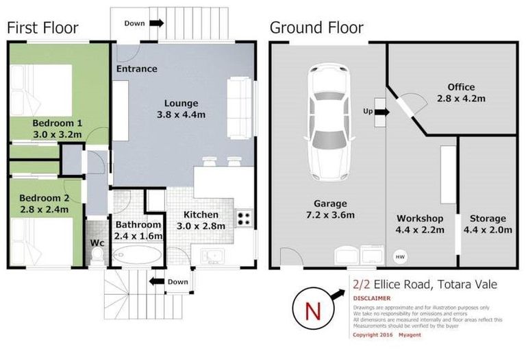 Photo of property in 2/2 Ellice Road, Totara Vale, Auckland, 0629