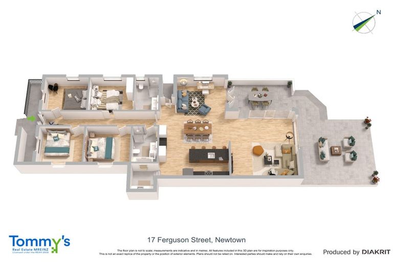 Photo of property in 17 Ferguson Street, Newtown, Wellington, 6021