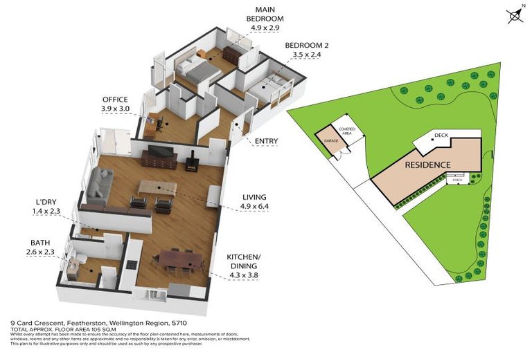 Photo of property in 9 Card Crescent, Featherston, 5710