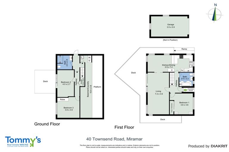 Photo of property in 40 Townsend Road, Miramar, Wellington, 6022