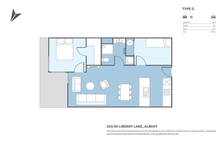Photo of property in Tenor Apartments, 303/40 Library Lane, Albany, Auckland, 0632