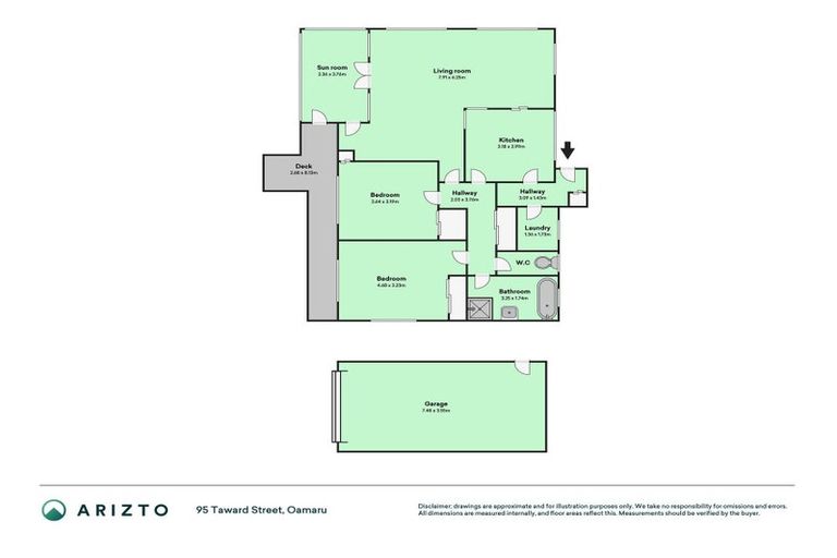 Photo of property in 95 Taward Street, Oamaru North, Oamaru, 9400