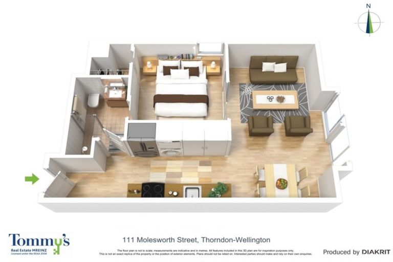 Photo of property in Frame Apartments, 502/111u Molesworth Street, Thorndon, Wellington, 6011