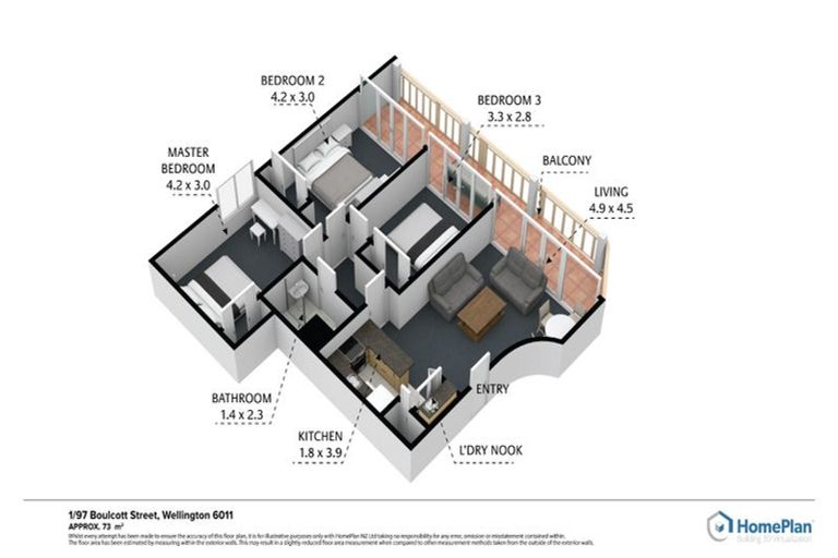 Photo of property in 97u1 Boulcott Street, Wellington Central, Wellington, 6011