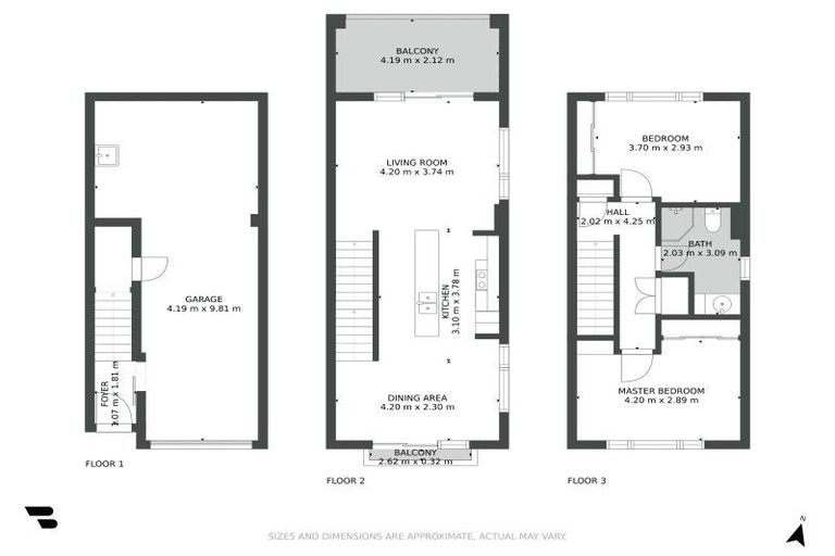 Photo of property in Harbour View Terraces, 2/170 Mokoia Road, Chatswood, Auckland, 0626
