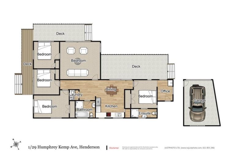 Photo of property in 1/29 Humphrey Kemp Avenue, Henderson, Auckland, 0612