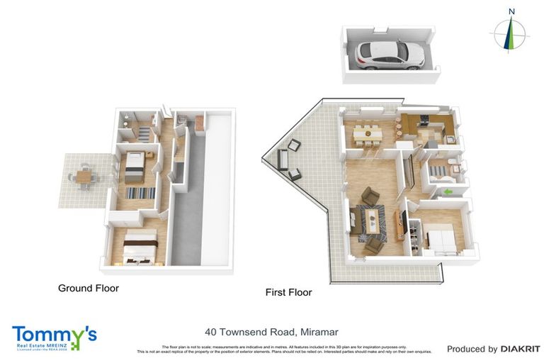 Photo of property in 40 Townsend Road, Miramar, Wellington, 6022