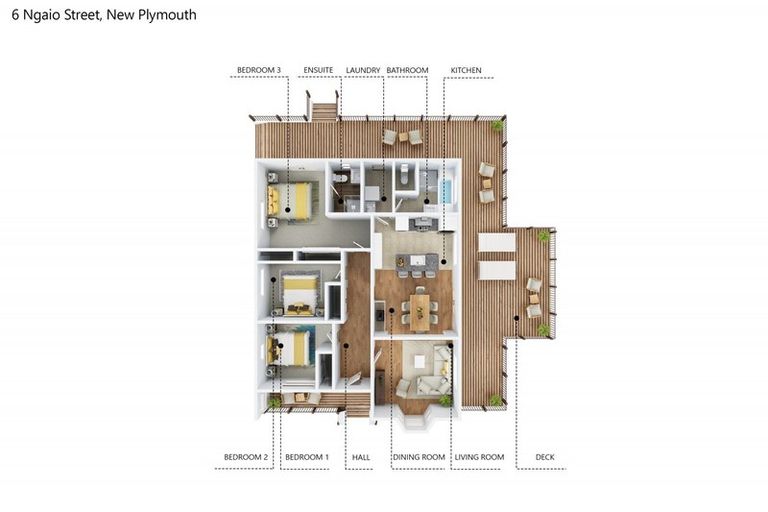 Photo of property in 6 Ngaio Street, Strandon, New Plymouth, 4312