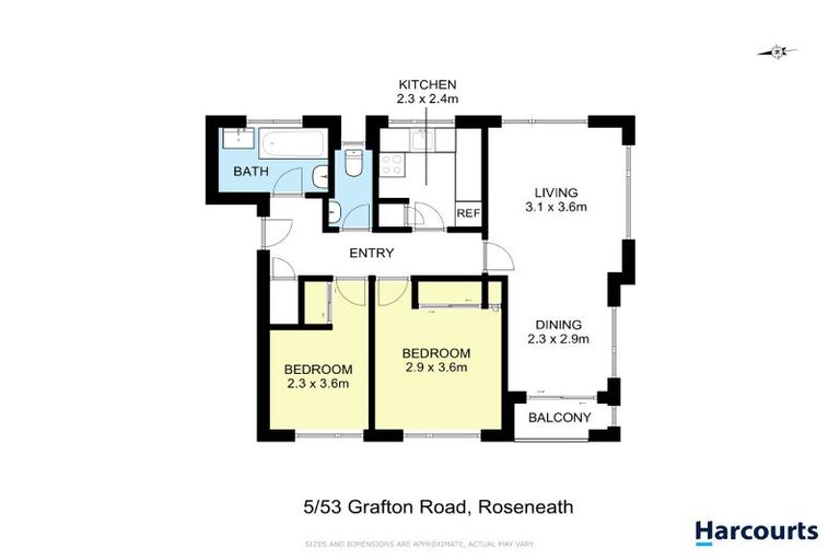 Photo of property in Grafon Court Flats, 5/53 Grafton Road, Roseneath, Wellington, 6011