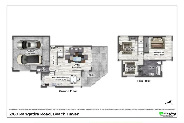 Photo of property in 2/60 Rangatira Road, Beach Haven, Auckland, 0626