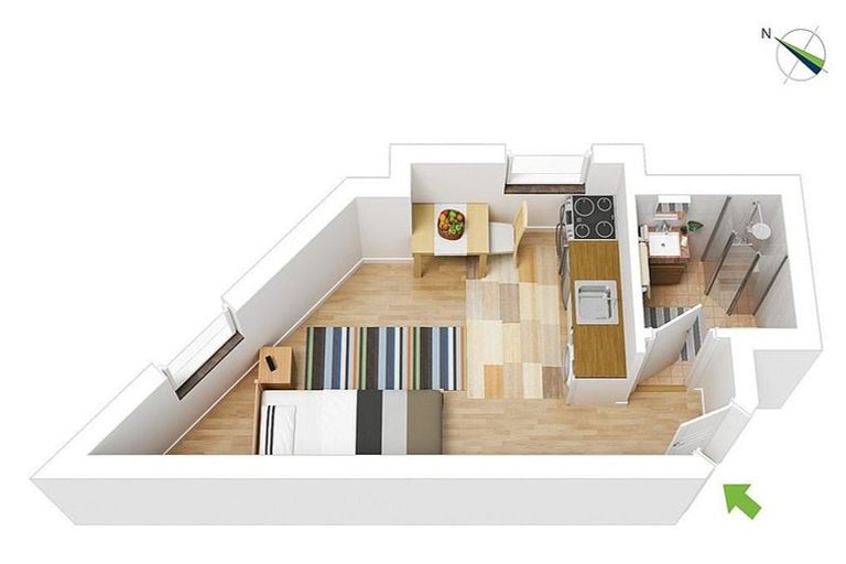 Photo of property in Aitken Street Apartments, 612/5 Aitken Street, Thorndon, Wellington, 6011