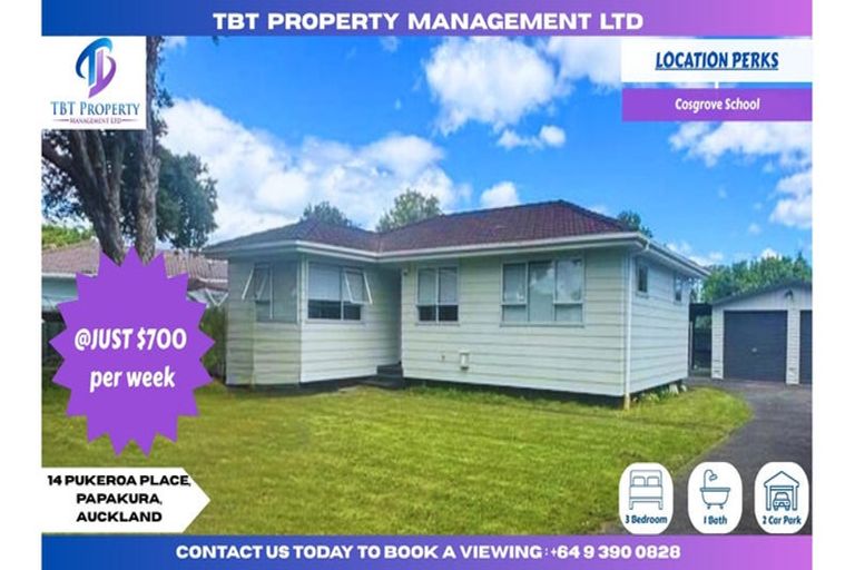 Photo of property in 14 Pukeroa Place, Papakura, 2110