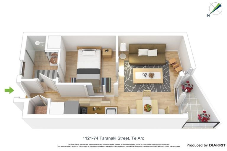 Photo of property in Soho Apartments, 1121/74 Taranaki Street, Te Aro, Wellington, 6011