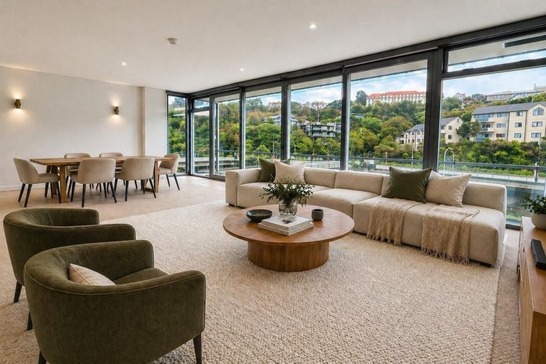 Photo of property in Montreaux Apartments, 3f/164 The Terrace, Wellington Central, Wellington, 6011