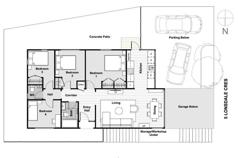 Photo of property in 5 Lonsdale Crescent, Rongotai, Wellington, 6022