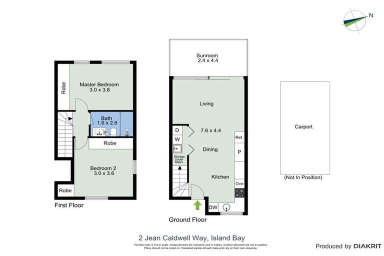 Photo of property in 2 Jean Caldwell Way, Island Bay, Wellington, 6023