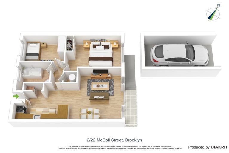 Photo of property in 22f2 Mccoll Street, Vogeltown, Wellington, 6021