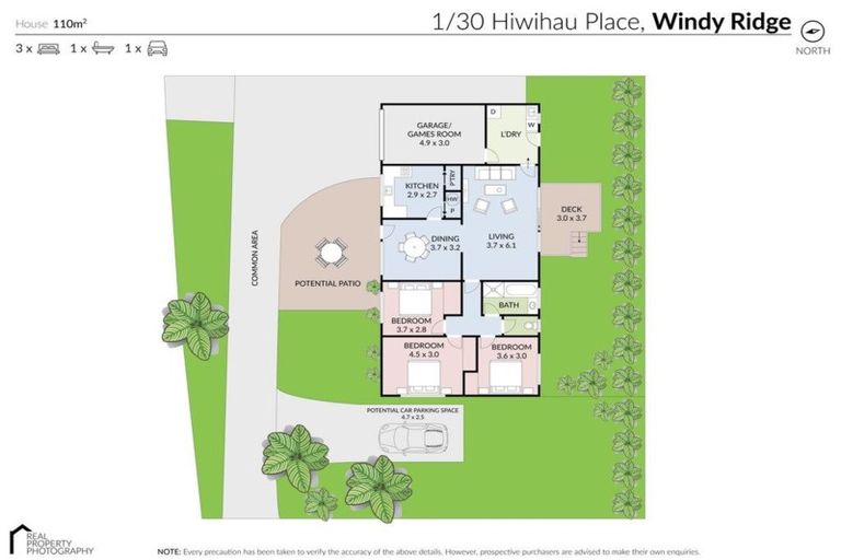 Photo of property in 1/30 Hiwihau Place, Glenfield, Auckland, 0629