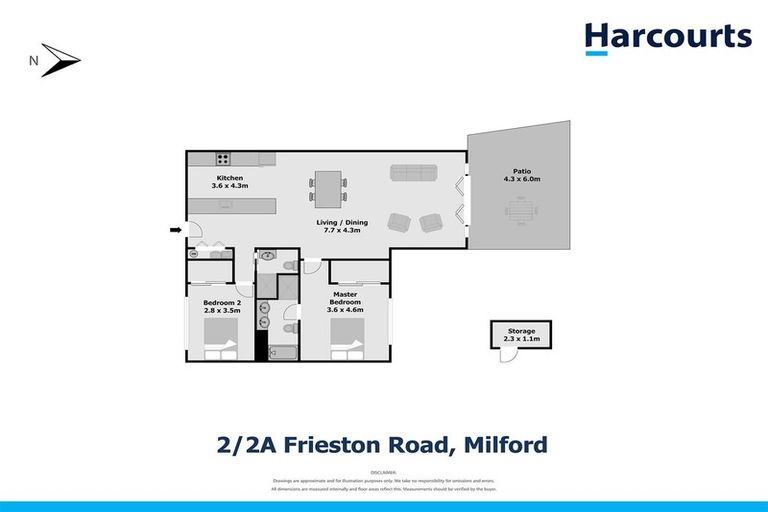 Photo of property in 2a/2 Frieston Road, Milford, Auckland, 0620