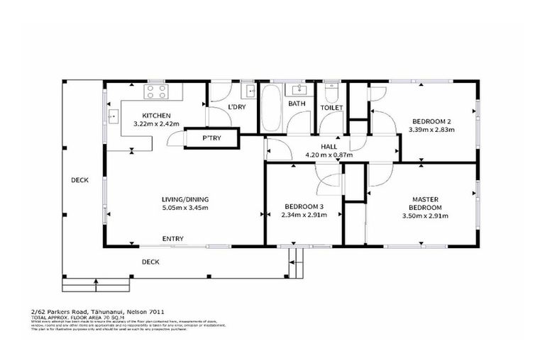 Photo of property in 2/62 Parkers Road, Tahunanui, Nelson, 7011