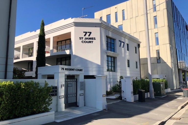 Photo of property in St James Courts, 1/77 Gloucester Street, Christchurch Central, Christchurch, 8013