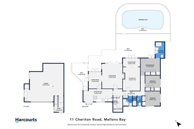 Photo of property in 11 Cheriton Road, Mellons Bay, Auckland, 2014