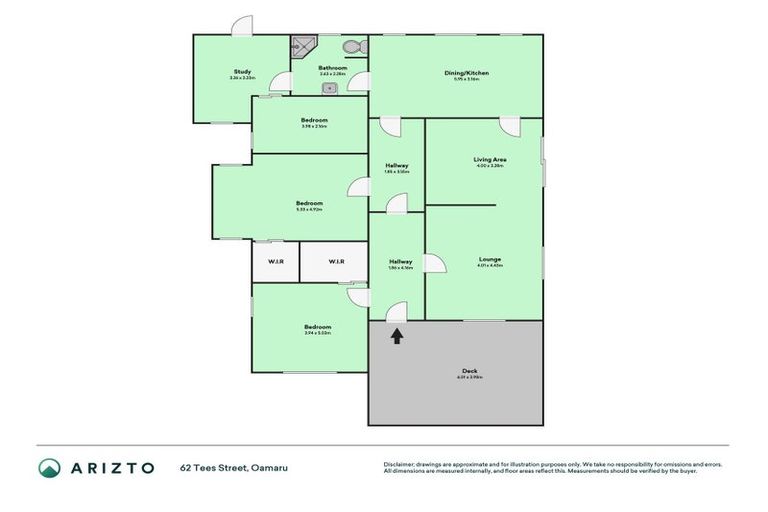 Photo of property in 62 Tees Street, South Hill, Oamaru, 9400