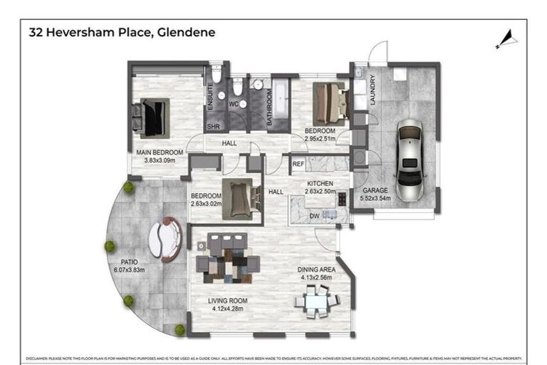 Photo of property in 32 Heversham Place, Glendene, Auckland, 0602