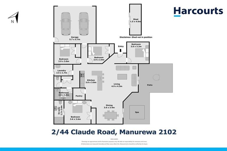 Photo of property in 2/44 Claude Road, Manurewa, Auckland, 2102