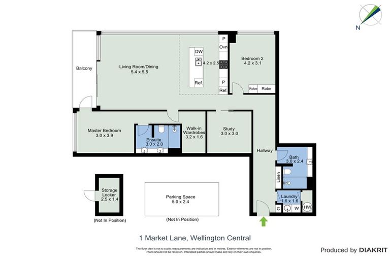 Photo of property in 903/1u Market Lane, Wellington Central, Wellington, 6011
