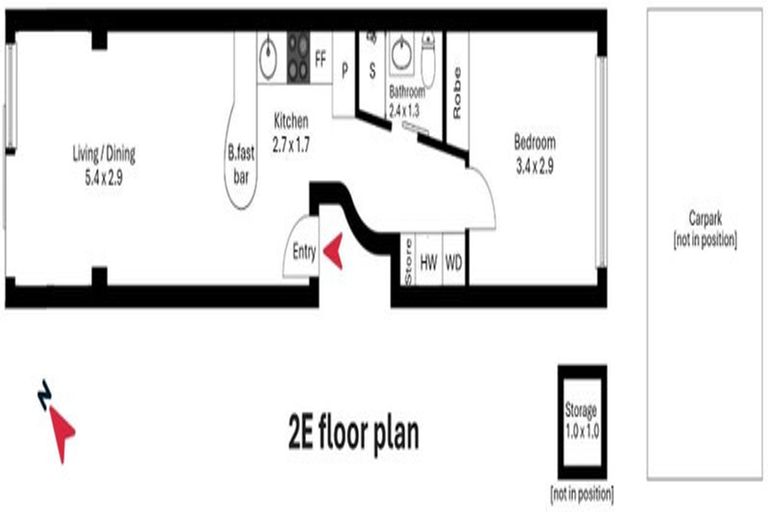 Photo of property in Qba Apartments, 2e/51 Webb Street, Mount Cook, Wellington, 6011