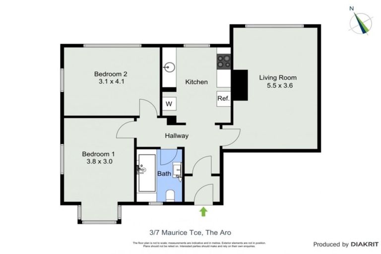 Photo of property in Ambassador Flats, 3/7 Maurice Terrace, Te Aro, Wellington, 6011