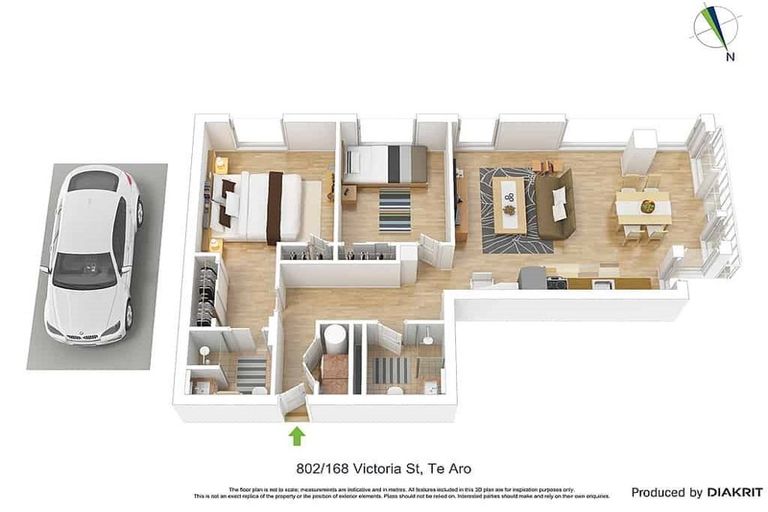 Photo of property in Vsp South, 802/168u Victoria Street, Te Aro, Wellington, 6011