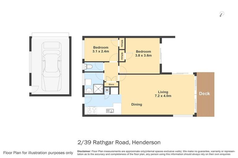 Photo of property in 2/39 Rathgar Road, Henderson, Auckland, 0610