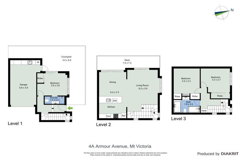 Photo of property in 4a Armour Avenue, Mount Victoria, Wellington, 6011